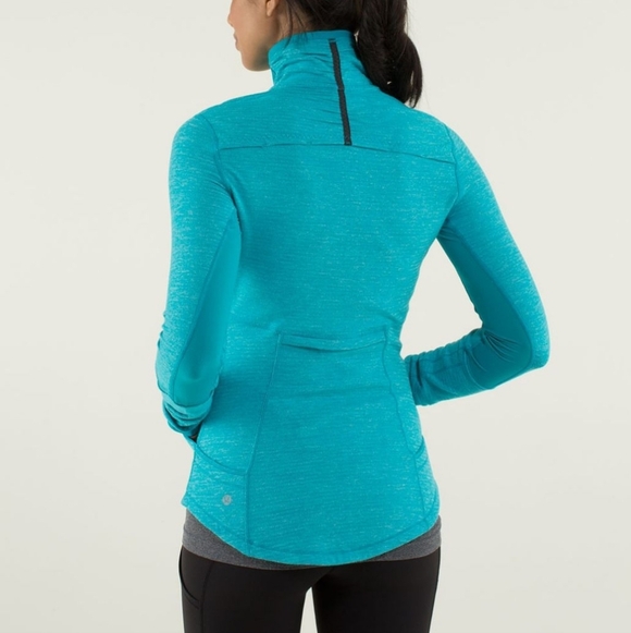 Lululemon Base Runner 1/2 Zip Mini Check Pique Size 4 - Picture 4 of 8